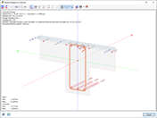 Result Diagrams in Section with Concrete and Reinforcement Stresses