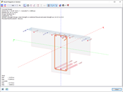 Result Diagrams in Section with Concrete and Reinforcement Stresses