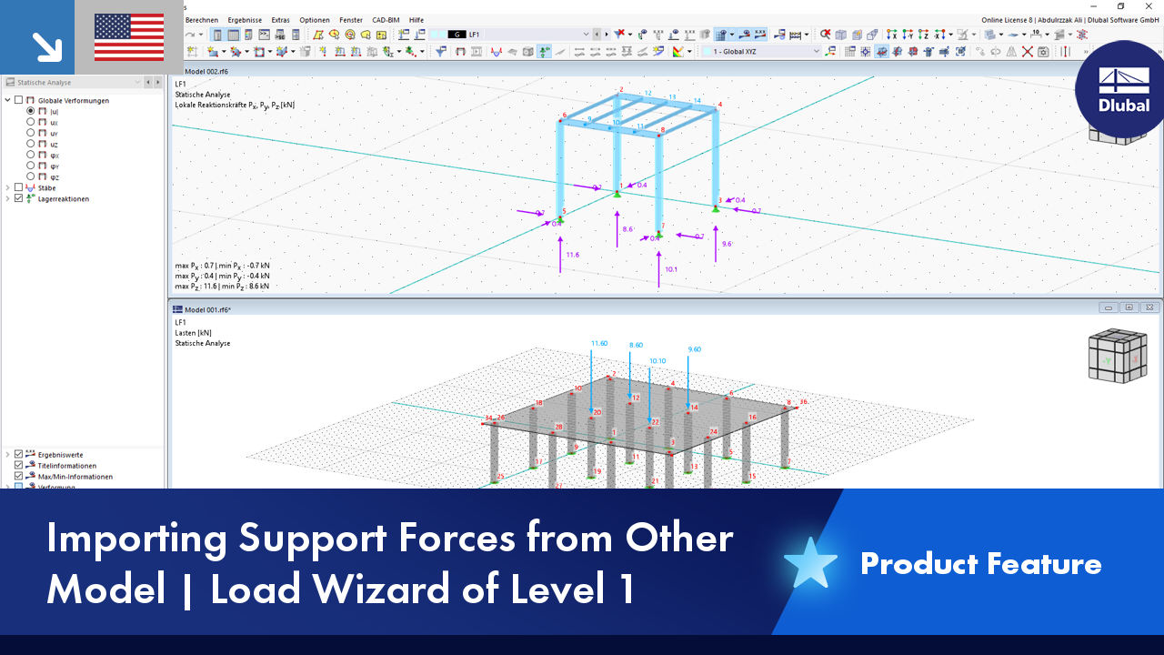 Importing Support Reactions to RFEM & RSTAB | Level 1 Load Wizard ...