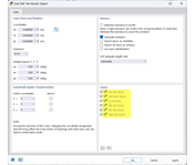 Layer Designations with Cross-Section and Material Names