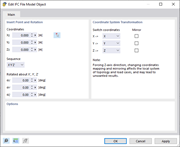 Settings for IFC Import