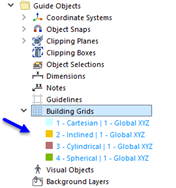 Preset Types for Building Grids