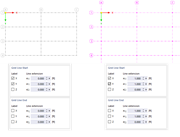 Grids Without Line Extension (Left) and with Line Extension (Right)