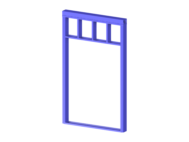 Model 004467 | Steel Framing Panel with Opening