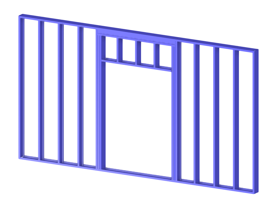 Model 004470 | Steel Load-Bearing Framing Panel