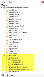 Navigator Items Relevant to Steel Joints