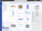 Organizational interface for projects, customer data, and blocks in a digital management environment
