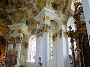 Elaborate Stucco Ornaments in Pilgrimage Church of Wies