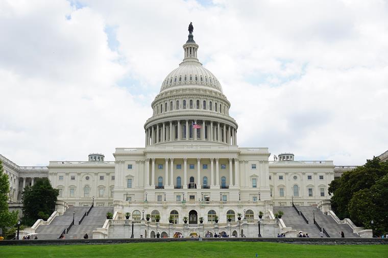 Impressive Facade: United States Capitol in Washington D.C.
