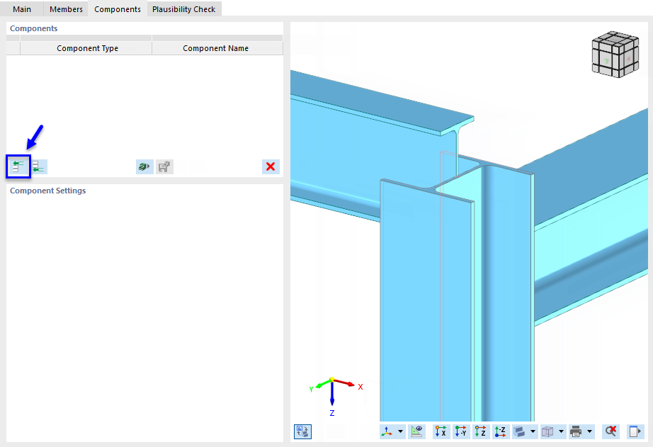 Inserting New Component