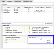 Specifying User-Defined Length for Stiffness Classification