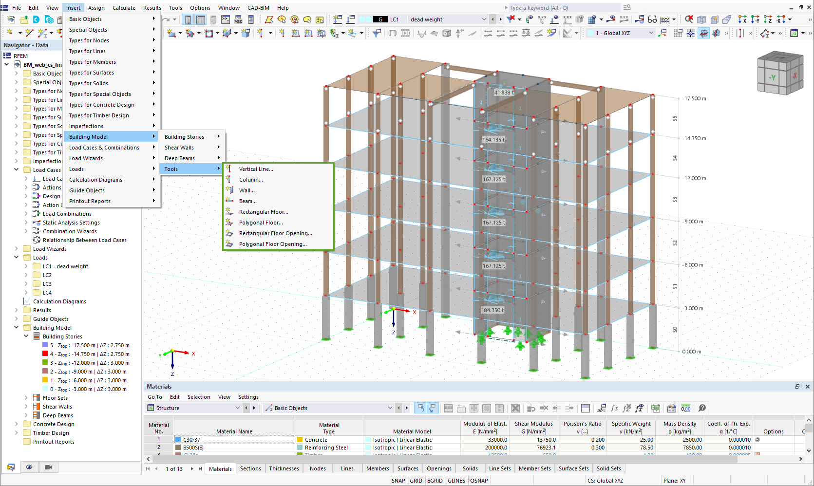 Feature 002664 | Modeling Tools for Building Models