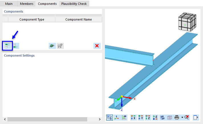 Inserting New Component