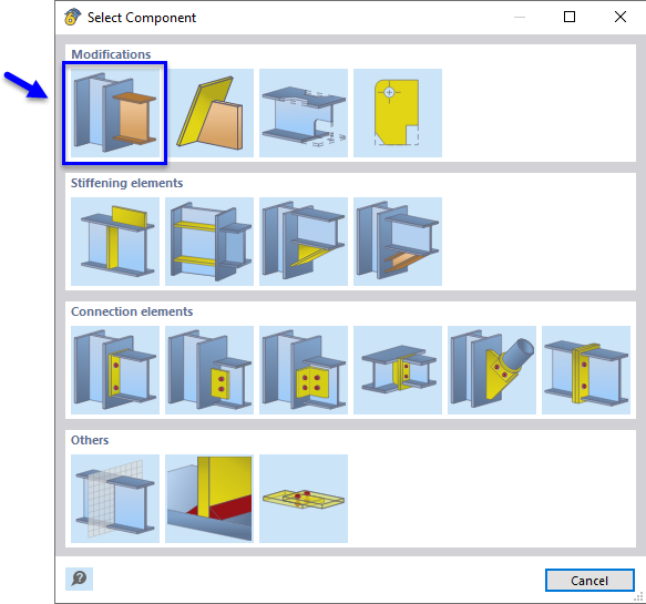 Selecting Member Cut Component