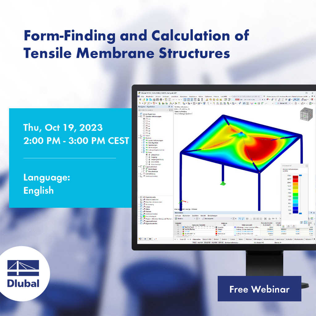 Form-Finding and Calculation of Tensile Membrane Structures