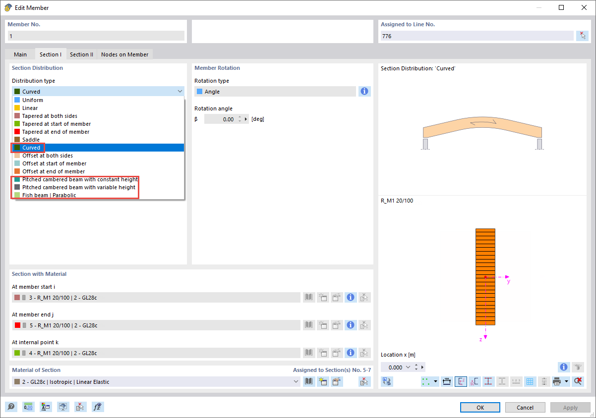 Feature 002668 | Curved Section Distributions