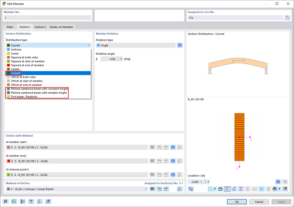 Feature 002668 | Curved Section Distributions