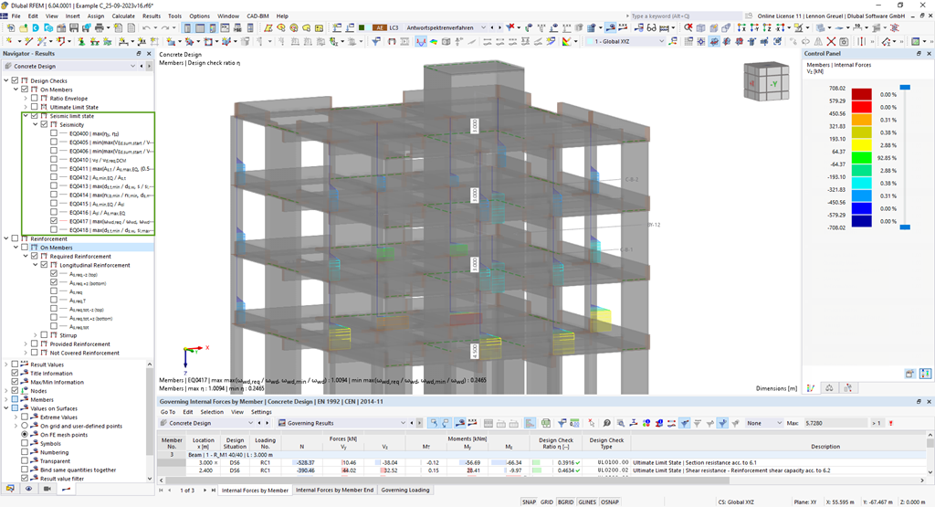 Feature 002671 | Seismic Design of Reinforced Concrete Members According to EC 8