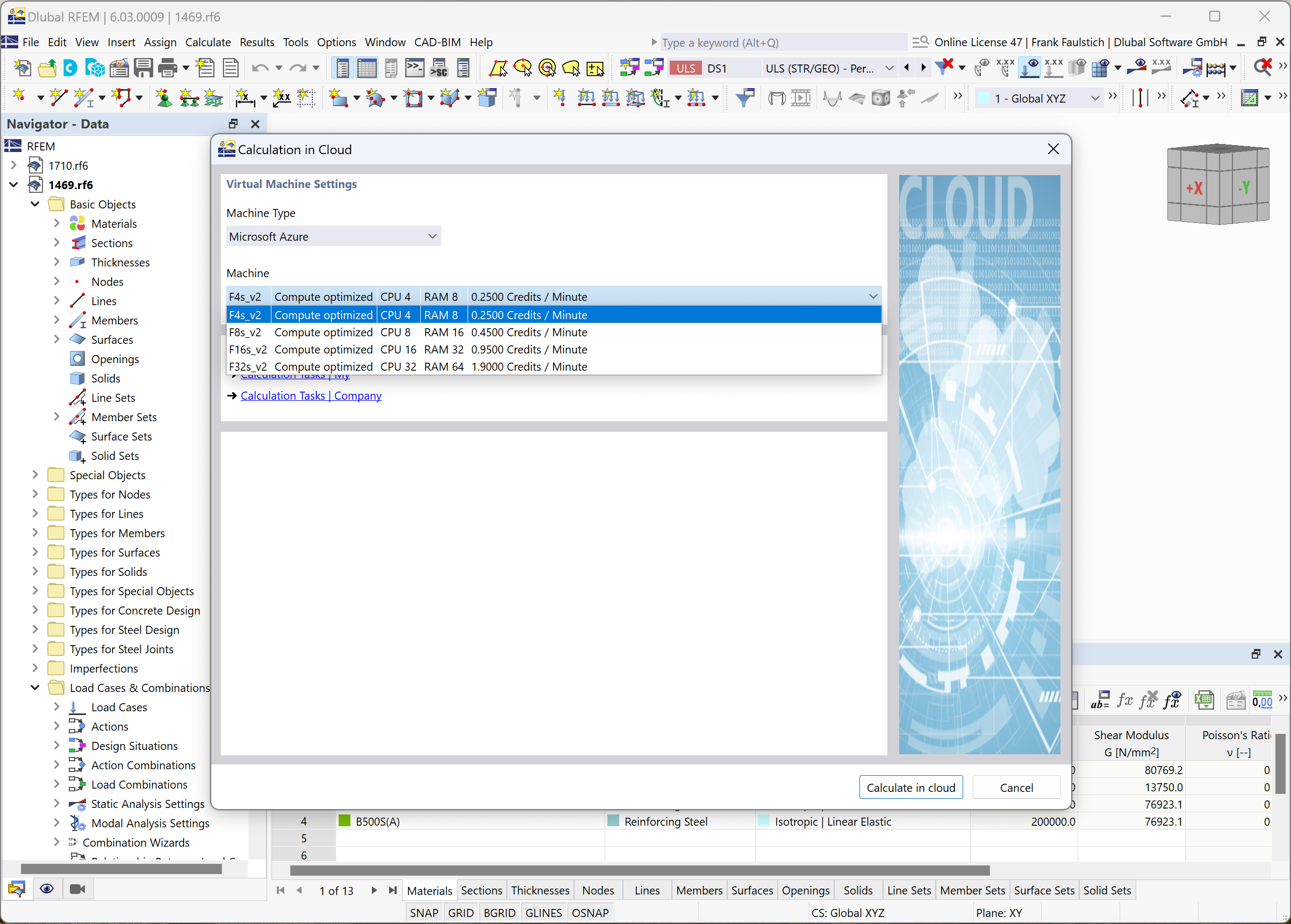 KB 001856 | Calculation in Cloud