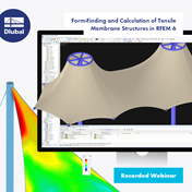 Form-Finding and Calculation of Tensile Membrane Structures in RFEM 6