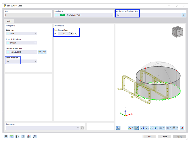 KB 001858 | Wind Loads on Circular Dome Roof Structures According to ASCE 7-22