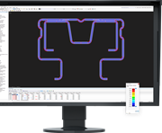 This image shows RSECTION conducting cross section evaluation and stress analysis.
