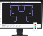 This image shows RSECTION conducting cross section evaluation and stress analysis.