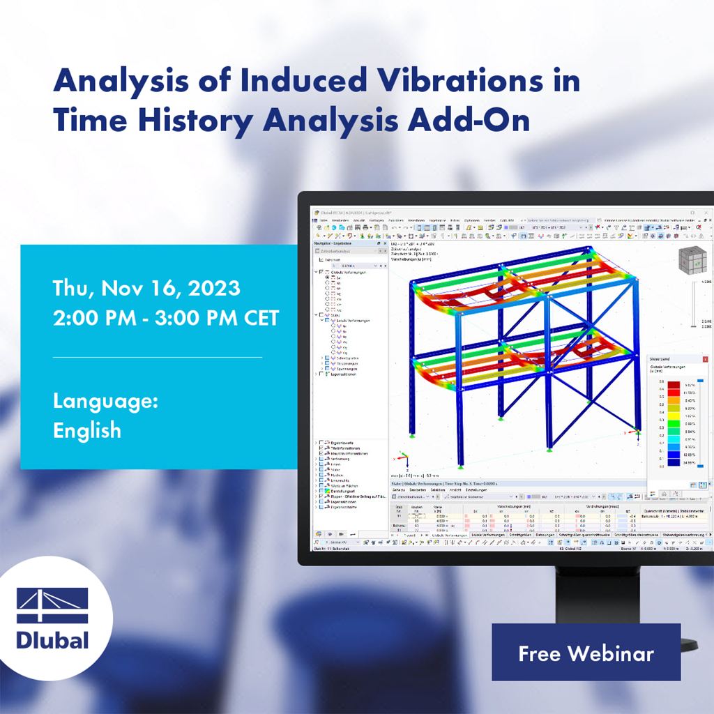 Analysis of Induced Vibrations in Time History Analysis Add-On