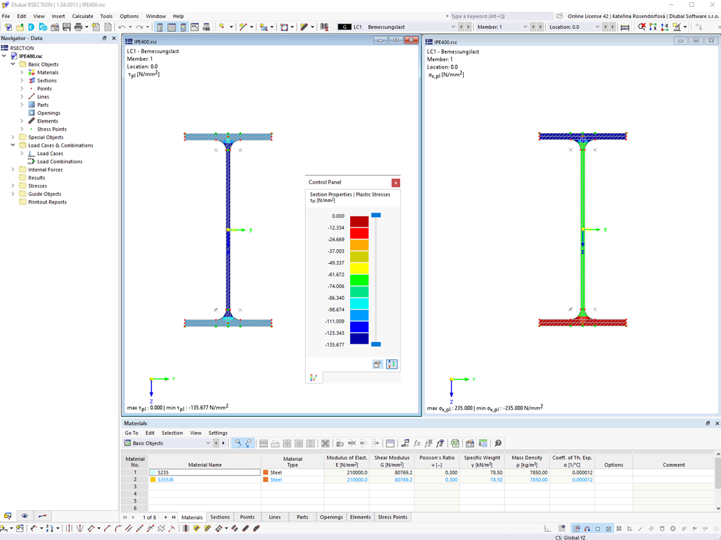 Feature 002690 | Plastic Resistance with Variation of Shear Stresses