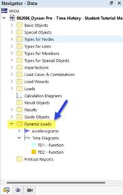 Dynamic Loads in Navigator – Data