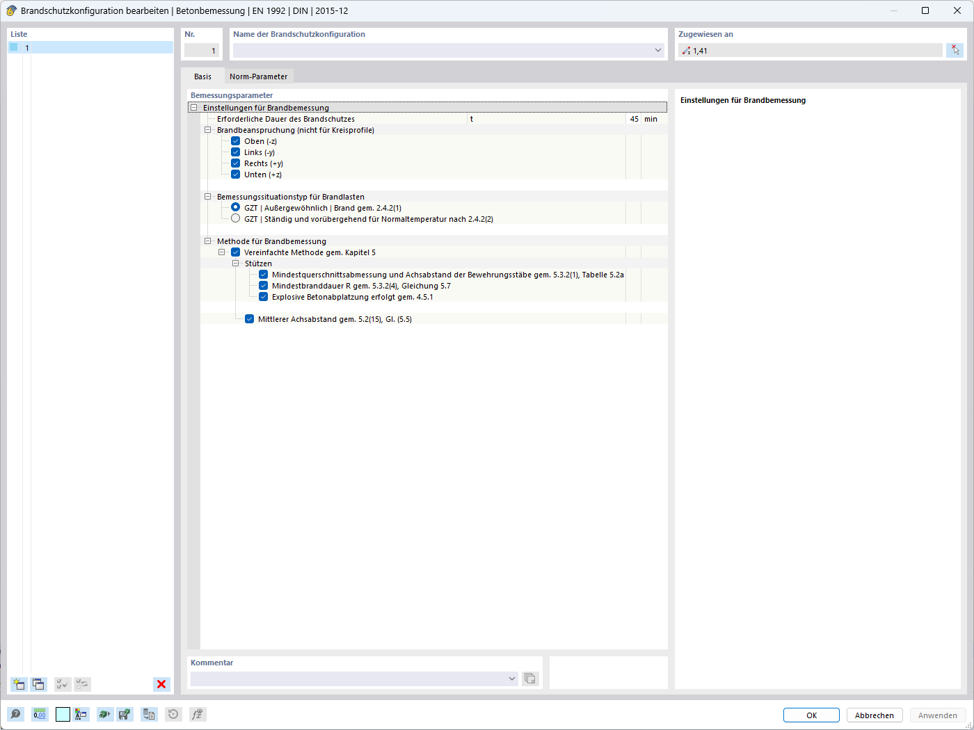 Feature 002691 | Simplified Fire Resistance Design for Columns and Beams According to EN 1992-1-2, Sections 5.3.2 and 5.6