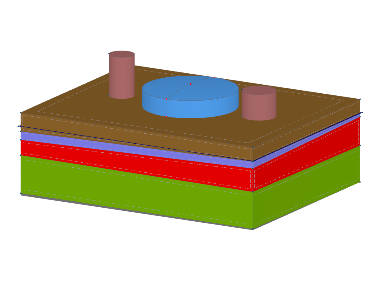 Reinforced Concrete Tank on Soil Model
