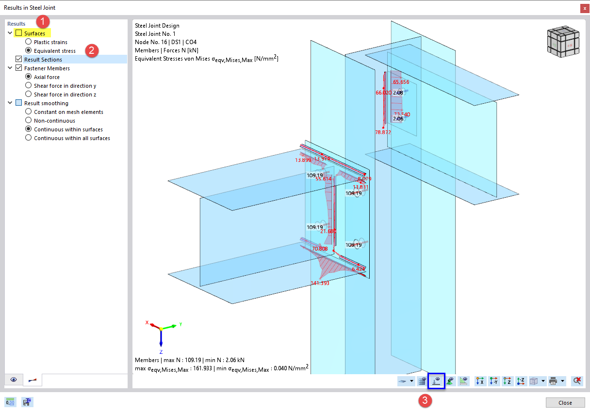 Equivalent Stresses of Welds