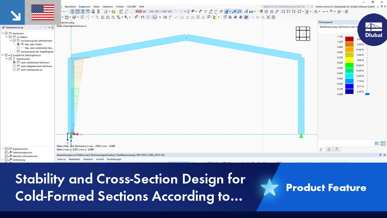 Stability and Cross-Section Design for Cold-Formed Sections According ...