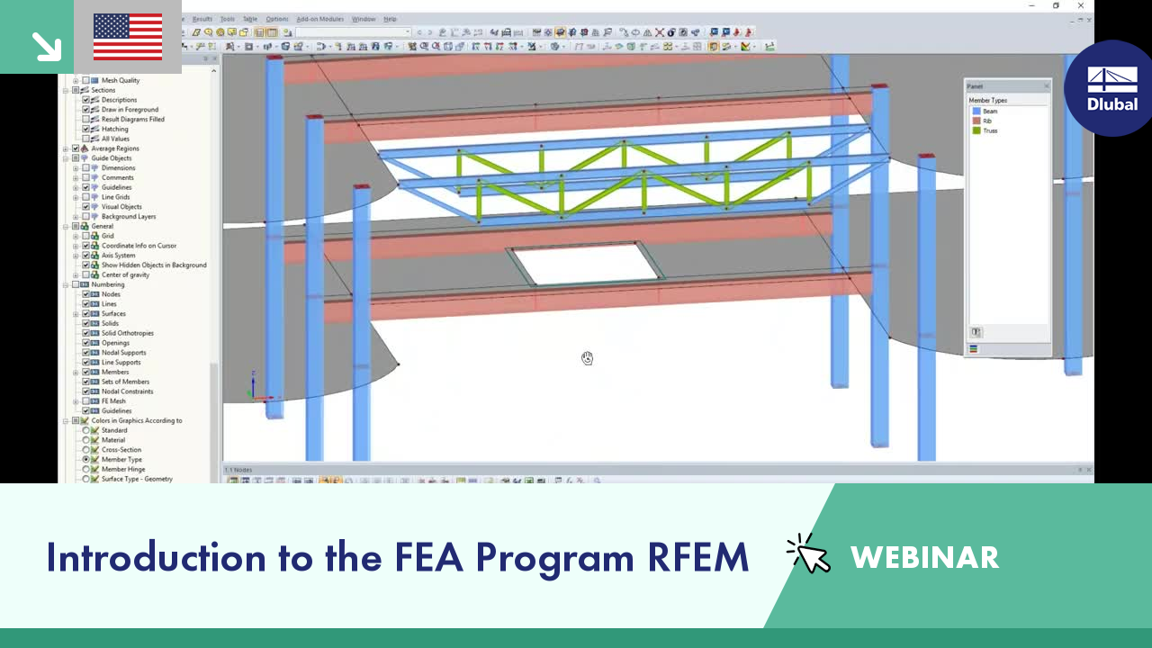 Webinar 1: Introduction to the FEA Program RFEM