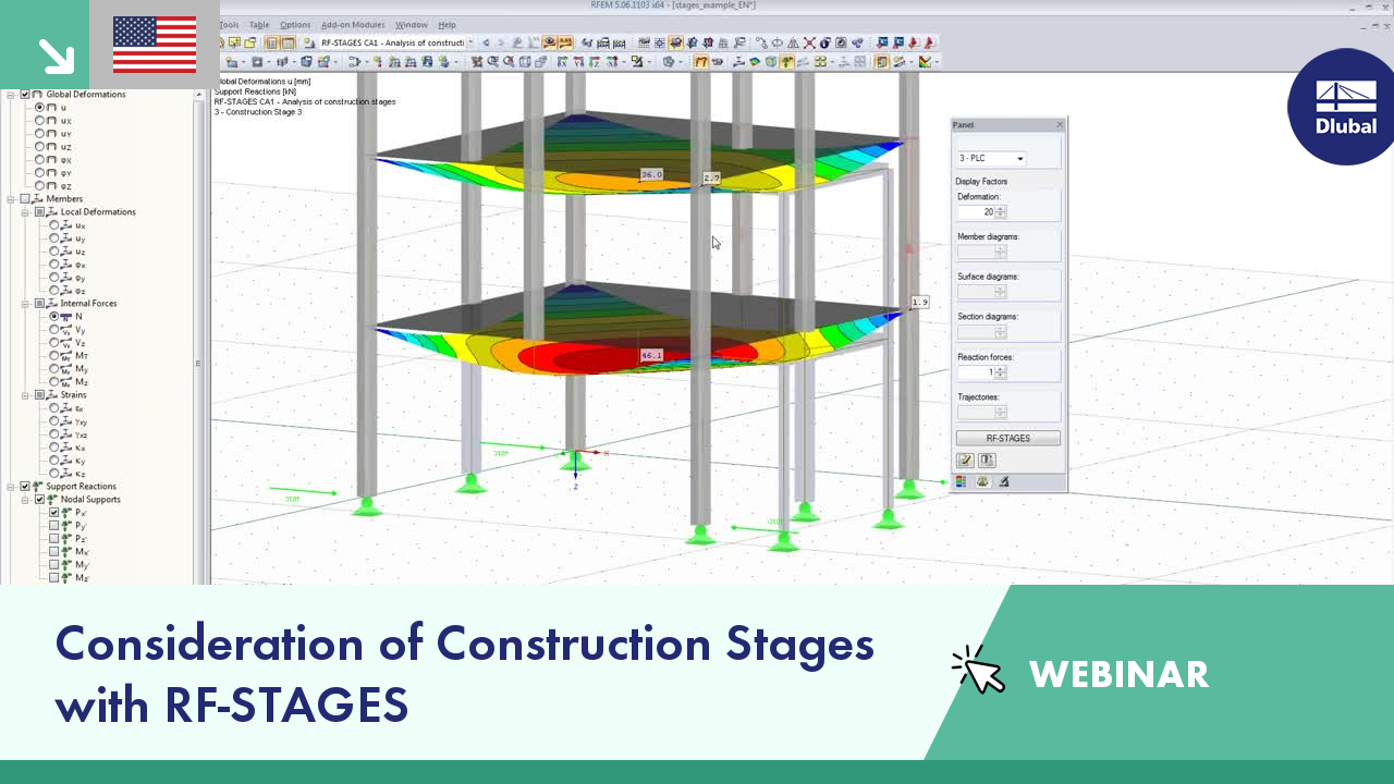 Webinar: Consideration of Construction Stages with RF-STAGES