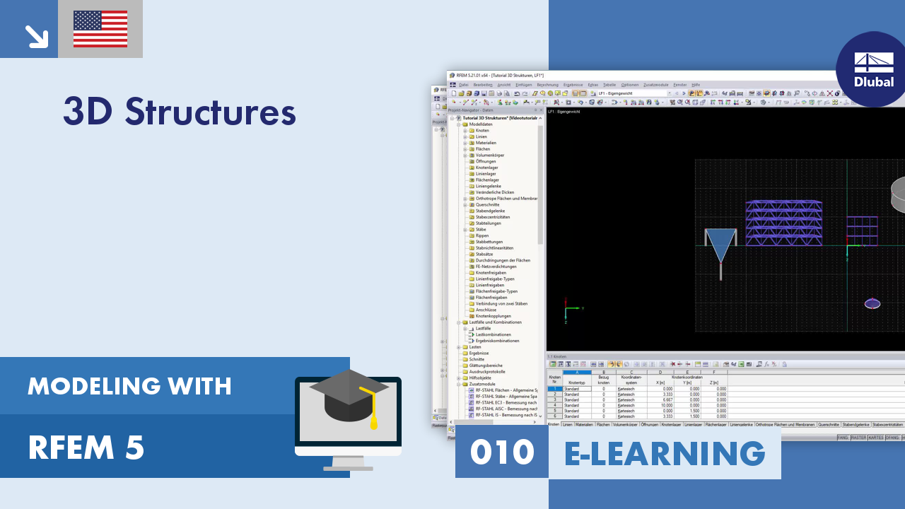 Modeling with RFEM 5 | 010 3D Structures