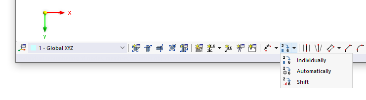 Functions for Renumbering in CAD Toolbar