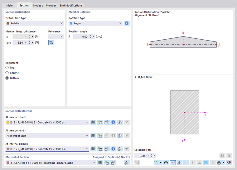 Defining Unsymmetrical Pitched Roof Beam