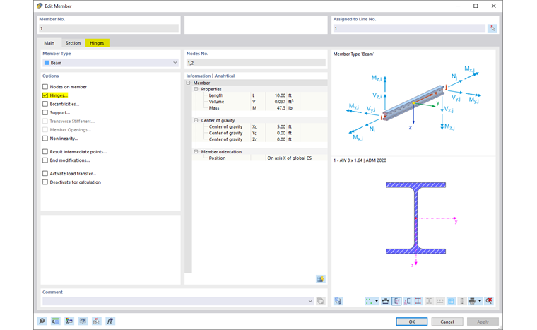 Defining Member Type and Options