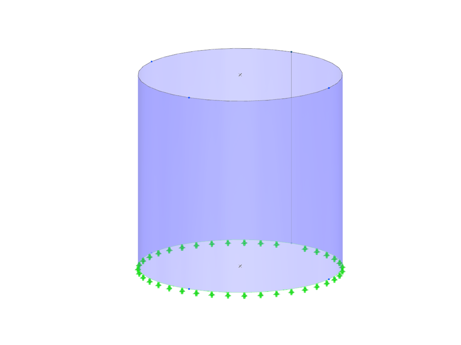 Model 004679 | Cylindrical Steel Structure | Blast Analysis