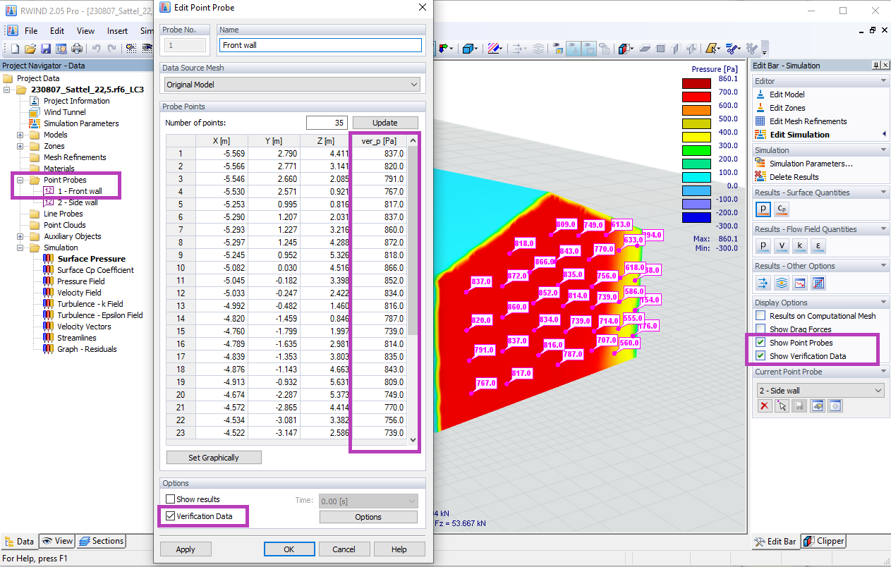 KB 001871 | Interpolation Methods for Experimentally Measured Pressures in RWIND 2