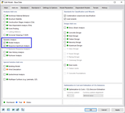 Activating "Modal Analysis" and "Response Spectrum Analysis" Add-ons