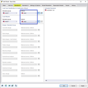 Selecting Standards for Load Combinations and Wizard