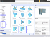 Selecting Fin Plate Template from Library