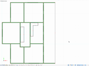 Floor Plan with Adjusted System Lines of Walls