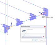 Selecting Parts of Members for Defined Hinge