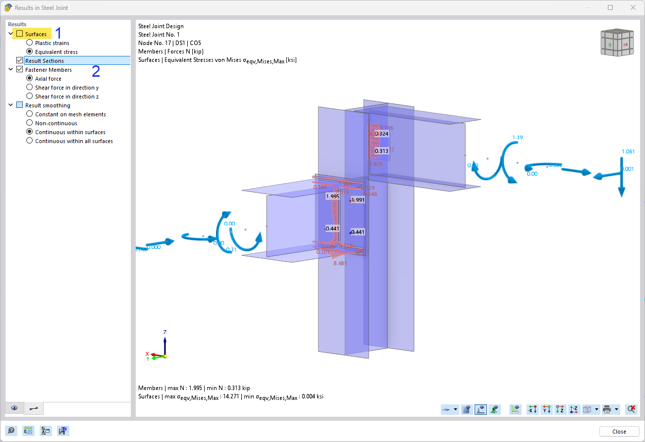 Equivalent Stresses of Welds