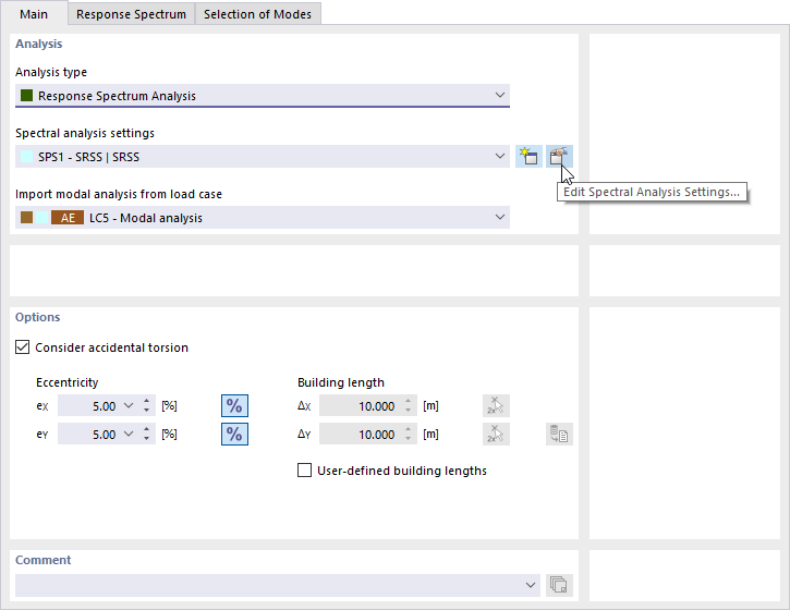 Checking Spectral Analysis Settings