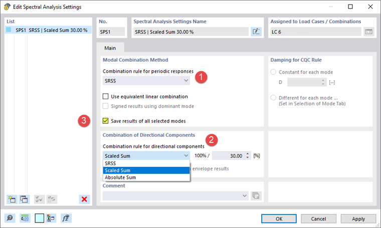 Adjusting Spectral Analysis Settings